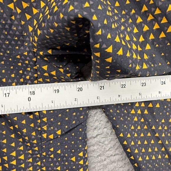 Gymshark Windbreaker Jacket Men's Small Black Yellow Camo Geometric Sport Woven - Picture 4 of 11
